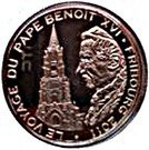 100 Francs CFA (Journey of Pope Benedict XVI)