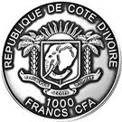 1000 Francs CFA (Chimpanzee)