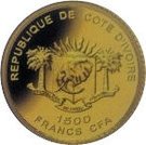 1500 Francs CFA (Viking Ship)