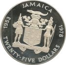 25 Dollars - Elizabeth II (Silver Coronation)