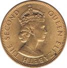 ½ Penny - Elizabeth II (1st portrait)