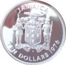 10 Dollars - Elizabeth II (Admiral Horatio Nelson; Silver Proof Issue)