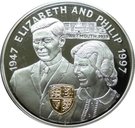 25 Dollars - Elizabeth II (Golden Wedding)