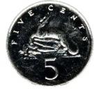 5 Cents - Elizabeth II (wide legend letters; magnetic)