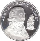 10 Dollars - Elizabeth II (Admiral George Rodney; Silver Proof Issue)