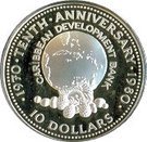 10 Dollars - Elizabeth II (Caribbean Development Bank)