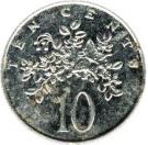10 Cents - Elizabeth II (wide legend letters; magnetic)