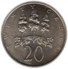 20 Cents - Elizabeth II (wide legend letters)