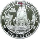 5 Pounds - Elizabeth II (HMS Victory; Silver Proof)