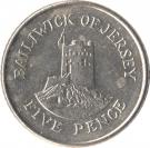 5 Pence - Elizabeth II (2nd portrait; small type)