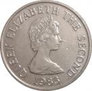 5 Pence - Elizabeth II (2nd portrait; large type)