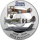 5 Pounds - Elizabeth II (RAF Centenary Silver Proof )