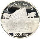 50 000 Kip (That Luang Vietiane elephants, 450th Anniversary)