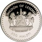 250 Maloti - Moshoeshoe II (Royal Wedding; Platinum issue)