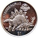1 Dollar (Jurassic Park - Stegosaurus)