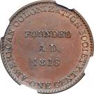 1 Cent (Token Coinage; large ship)