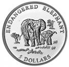 5 Dollars (Endangered Elephant)