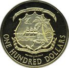 100 Dollars (130th Anniversary of the Republic)