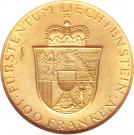 100 Franken - Franz Josef II (Franz Josef II and Princess Gina)