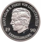 10 Franken - Hans Adam II (Succession of Hans Adam II)