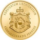 25 Franken - Anton Florian (300 Year Liechtenstein)