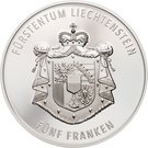 5 Franken - Anton Florian (300 Year Liechtenstein)