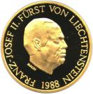 50 Franken - Franz Josef II (Anniversary of Reign)
