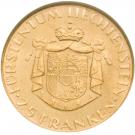 25 Franken - Franz Josef II (National Bank)