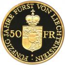 50 Franken - Franz Josef II (Anniversary of Reign)