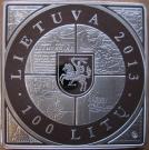 100 Litų (1st Map of Grand Duchy of Lithuania)