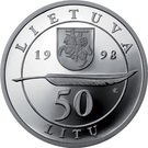 50 Litų (200th birth Anniversary of Adam Mickiewicz (Adomas Mickevičius))