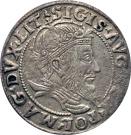 1 Groat - Zygmunt II August (4th portrait)