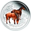 50 Cents - Elizabeth II (Year of the Horse; Colorized)