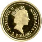 5 Dollars - Elizabeth II (Red Kangaroo)