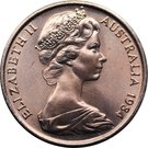 1 Cent - Elizabeth II (2nd portrait)