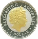 1 Dollar - Elizabeth II (50th Anniversary of Royal Visit)
