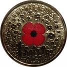 1 Dollar - Elizabeth II (WW1 War Heroes Red Poppy)