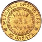 1 Pound - Victoria "Adelaide Pound" (South Australia Colony; Dentilated inner circle)