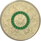 2 Dollars - Elizabeth II (2016 Australian Olympic Team - Green)