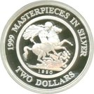 2 Dollars - Elizabeth II (Masterpieces in Silver)