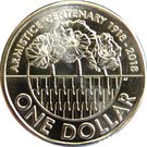1 Dollar - Elizabeth II (Armistice Centenary 1918 - 2018)