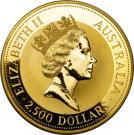 2500 Dollars - Elizabeth II ("Kangaroo" Gold Bullion Coinage)