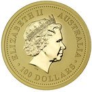 100 Dollars - Elizabeth II (Year of the Rabbit)