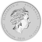 50 Cents - Elizabeth II ("Lunar Year Series II" Silver)