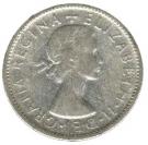 1 Florin - Elizabeth II (1st portrait; without "F:D:")