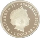 1 Dollar - Elizabeth II (Coco-Keeling islands 50th anniversary Silver proof)
