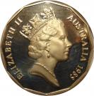 50 Cents - Elizabeth II (3rd portrait)