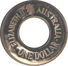 1 Dollar - Elizabeth II (The Holey Dollar)