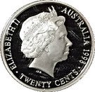 20 Cents - Elizabeth II (Masterpiece in Silver - 1954 Royal Visit Florin)
