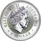 1 Dollar - Elizabeth II ("Lunar Year Series" Silver Bullion Coinage)